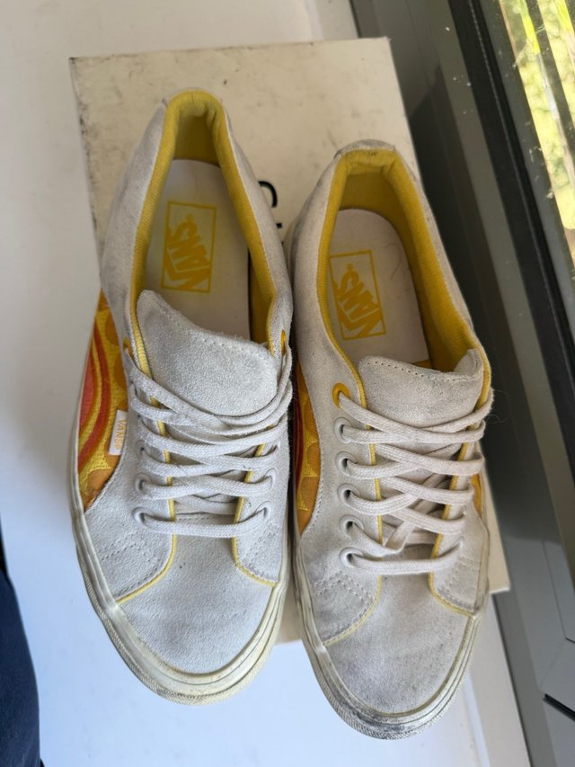 Vans 100 % Ante Blanco detalle Sol T.41 (19)