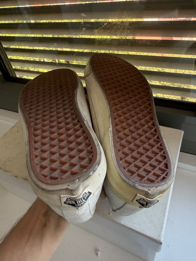 Vans 100 % Ante Blanco detalle Sol T.41 (19)
