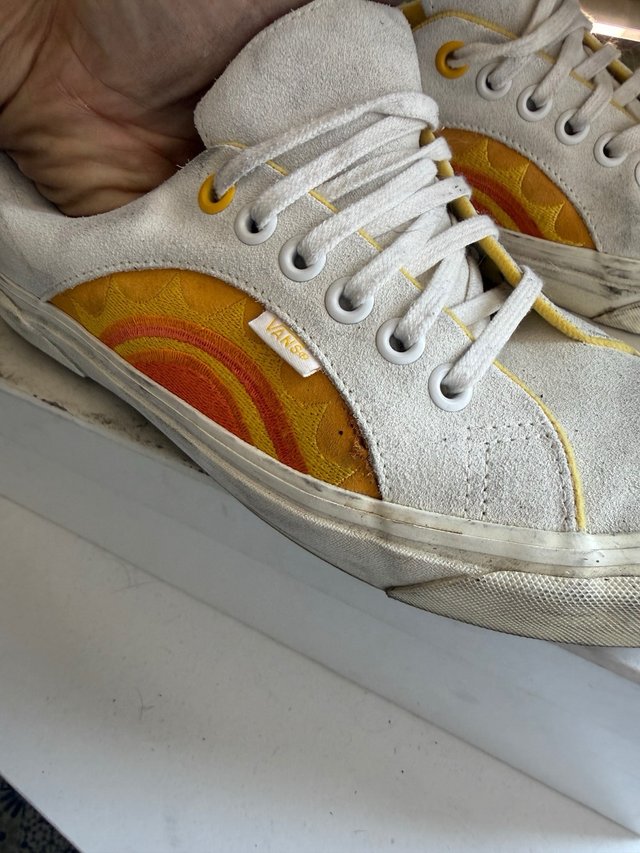 Vans 100 % Ante Blanco detalle Sol T.41 (19)