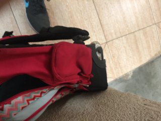 Mochila con ruedas y luces