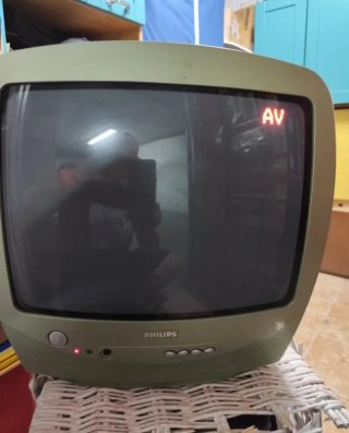 Televisor de diseño Philips 14" Vintage Verde