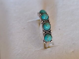 Anillo Plata Turquesas Estilo Bohemio