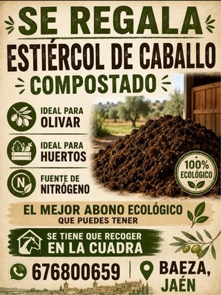 Estiércol de Caballo Compostado - Regalo