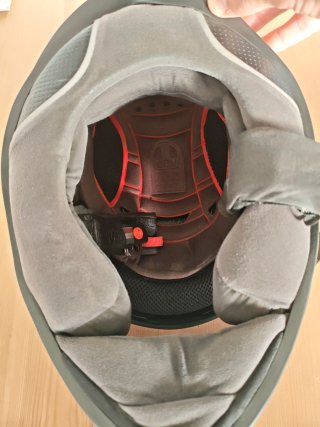 Casco Moto AGV Rojo y Negro