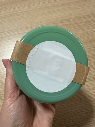 Candela profumata in vetro e legno