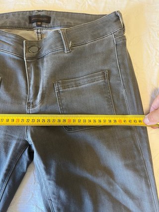 Pantalón Adolfo Dominguez Gris Algodón Elastano