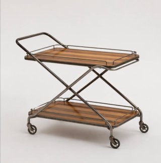 Carrito Plegable Madera y Metal