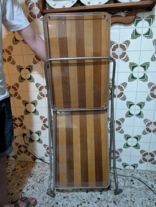 Carrito Plegable Madera y Metal