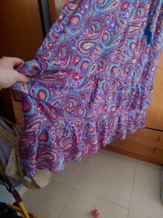 Vestido largo bohemio estampado