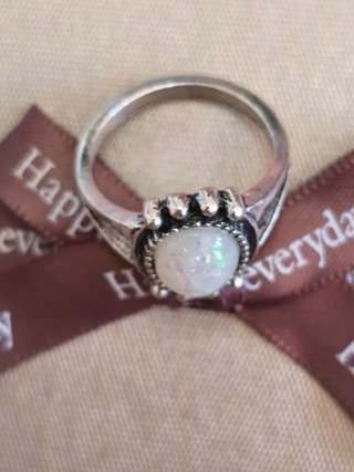 Anillo Vintage Ópalo Plata