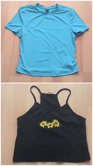 Lote 5 Tops y 2 faldas Shein talla S
