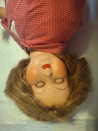 Bambola anni 50 h.78cm