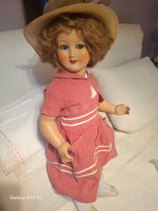 Bambola anni 50 h.78cm