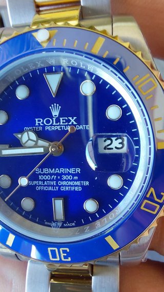 Rolex Submariner Azul y Oro