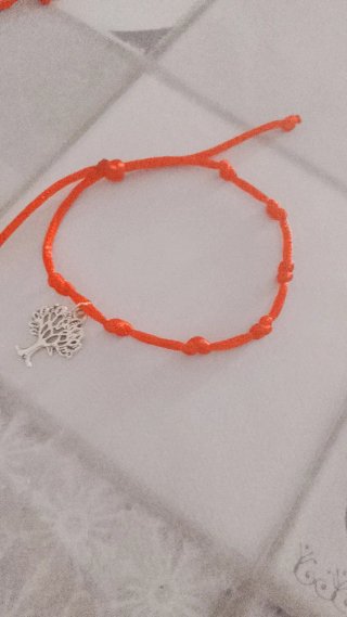 Pulsera 7 nudos árbol plata