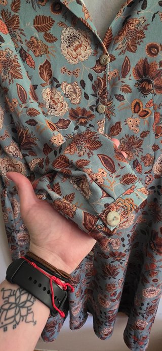 Vestido Camisero Floral Talla 44/46