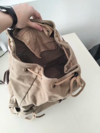 Mochila vintage Skull marrón claro
