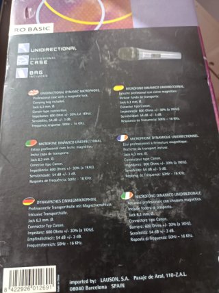 Micrófono PRO BASIC Unidireccional Dinámico