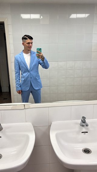 Traje Pertegaz Azul Cielo Hombre