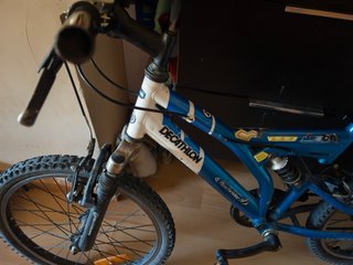 Bicicleta Decathlon Rockrider Blu
