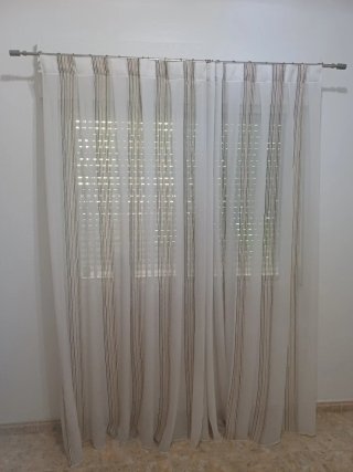 Cortinas y barra ,se vende individual,cada cortina