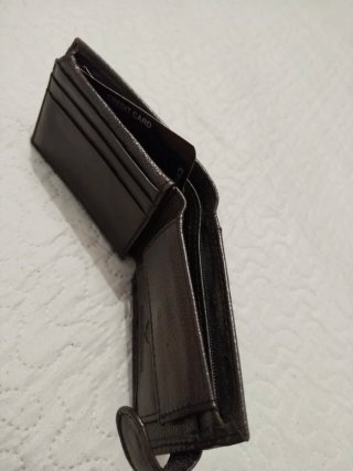 Cartera de hombre de cuero marrón