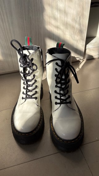 Botas cremallera blancas Talla 36