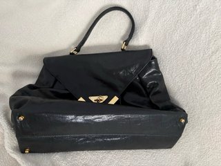 Bolso de hombro Uterqüe verde botella