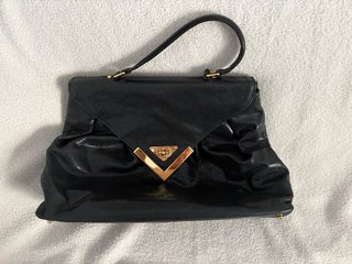 Bolso de hombro Uterqüe verde botella