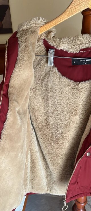 Abrigo Lefties Talla M Forro Peluche