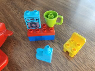 Avión Lego Duplo Rojo con Piloto