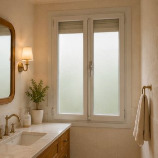 Ventana doble con persiana