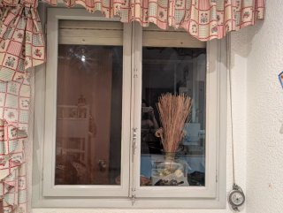 Ventana doble con persiana