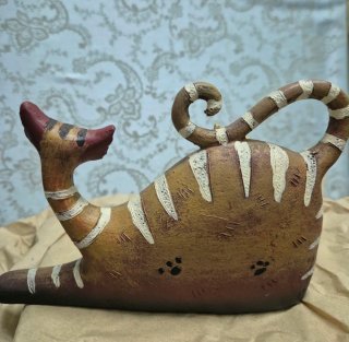 Figuras Familia Gatitos Cerámica