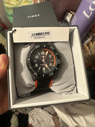 Reloj Timex Expedition Negro Naranja