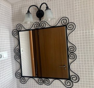 Conjunto baño espejo y aplique