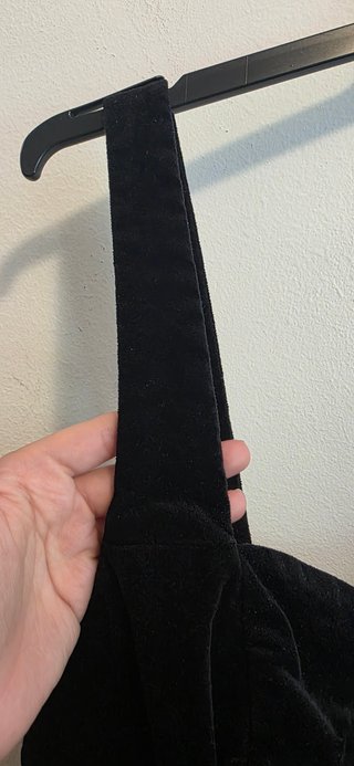 Vestido Negro Terciopelo Cremallera Talla 44