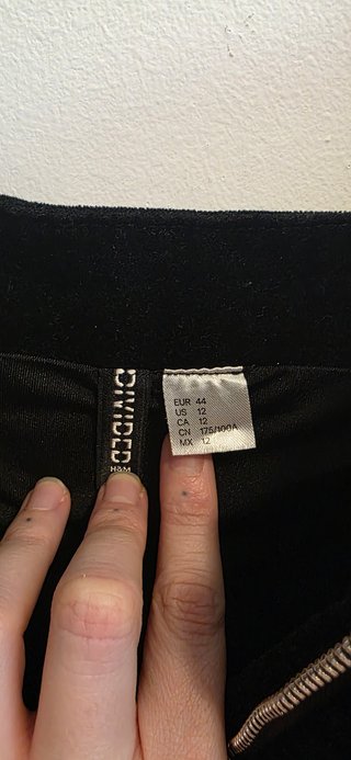 Vestido Negro Terciopelo Cremallera Talla 44