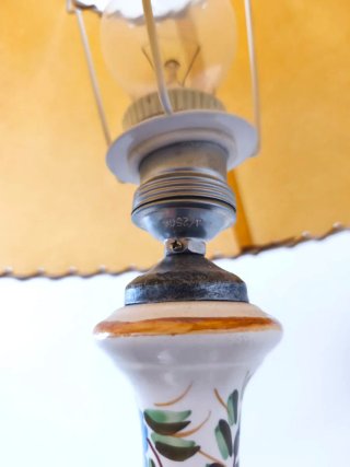 Lámpara cerámica pintada a mano