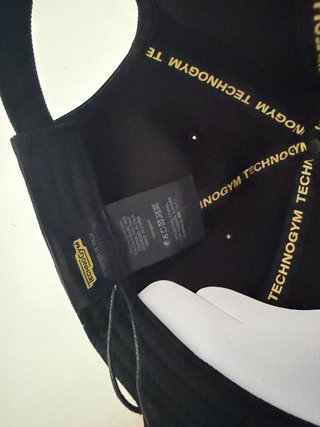 Cappellino Technogym Nuovo Nero Giallo