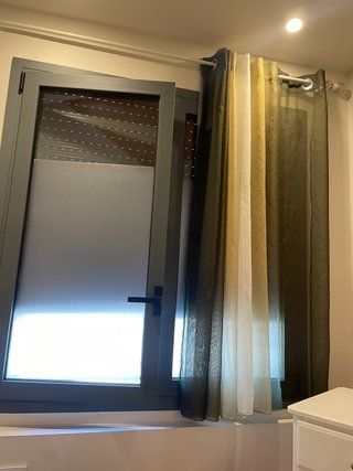 Cortinas verdes y amarillas