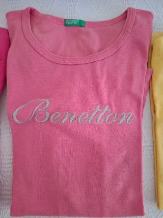 4 Camisetas Manga larga Mujer diferentes tallas
