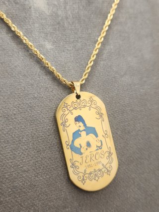 Medalla Jeros Acero Quirúrgico Chapado Oro