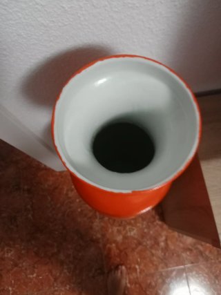 Jarrón Grande ,Naranja fuerte