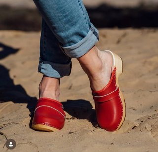 Zuecos madera y piel 35-36-37-38-39-40-41-42-43
