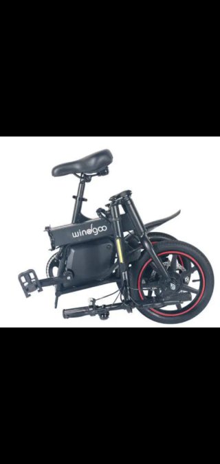 Bicicleta Eléctrica Plegable Negra
