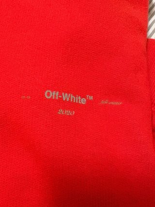 Felpa Off-White Rossa FW 19/20