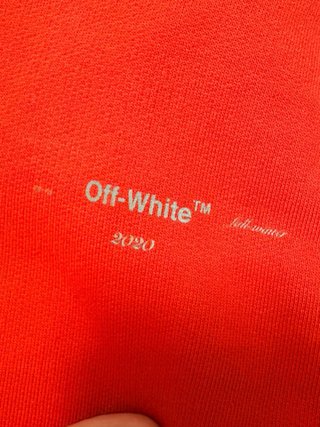 Felpa Off-White Rossa FW 19/20