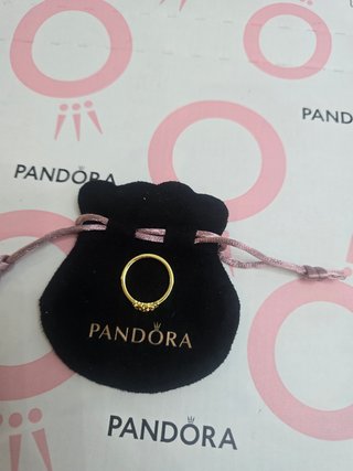 Anillo Pandora Corona Rosa Oro