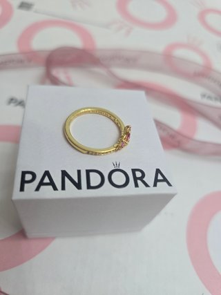 Anillo Pandora Corona Rosa Oro
